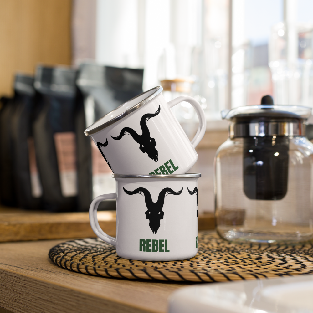 Savage Rebellion Overthrow Enamel Mug