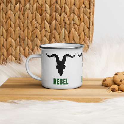 Savage Rebellion Overthrow Enamel Mug