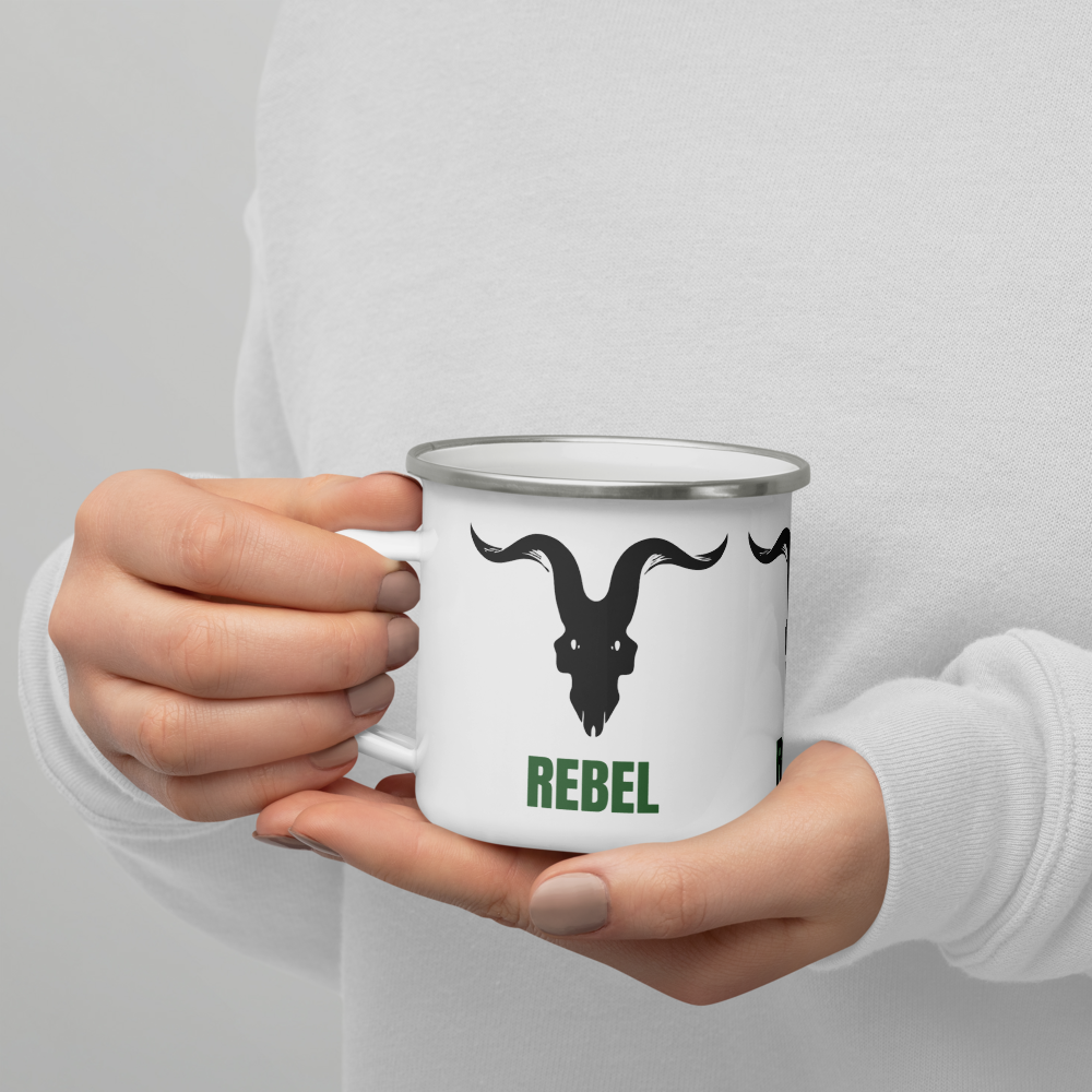 Savage Rebellion Overthrow Enamel Mug