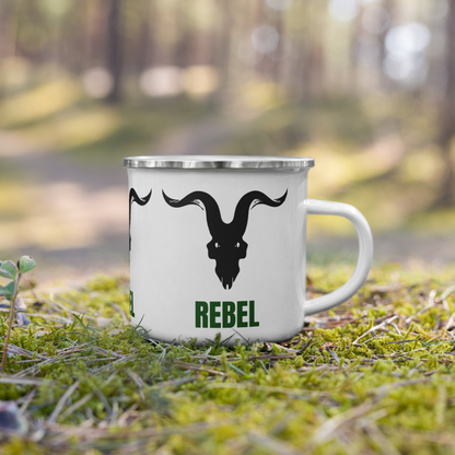 Savage Rebellion Overthrow Enamel Mug