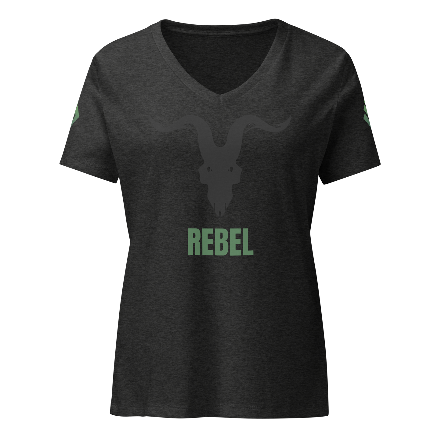 Savage Rebellion Relaxed V-Neck T-Shirt - Women